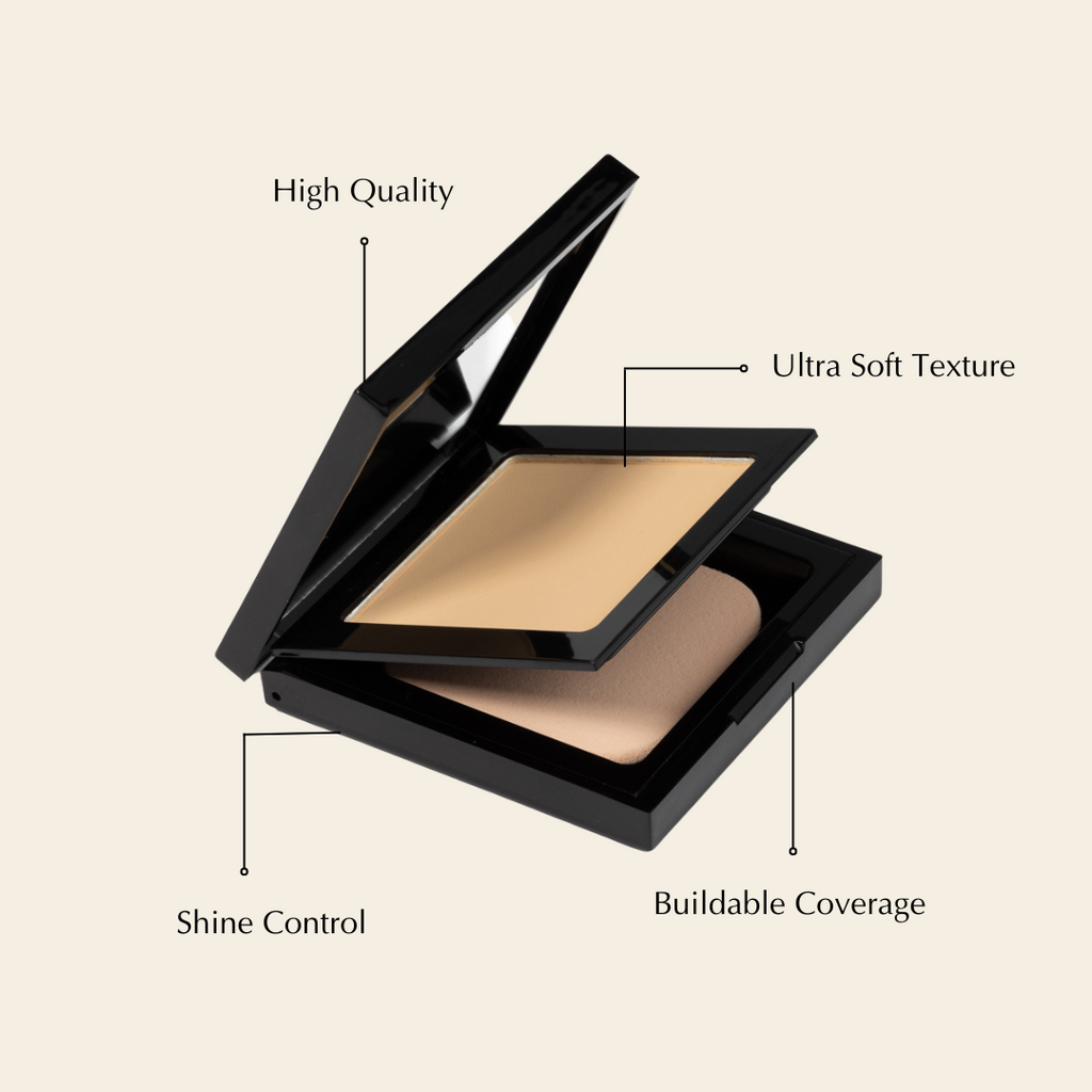 Strahlende Matte Puder Foundation – Vegan, Glutenfrei, Allergenfreundlich