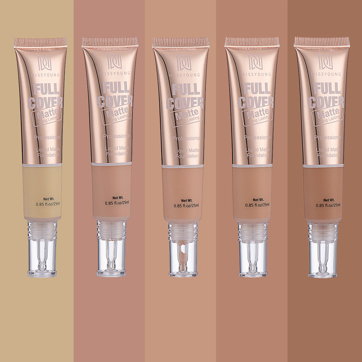 Leichte atmungsaktive Concealer Matte Flüssig-Foundation