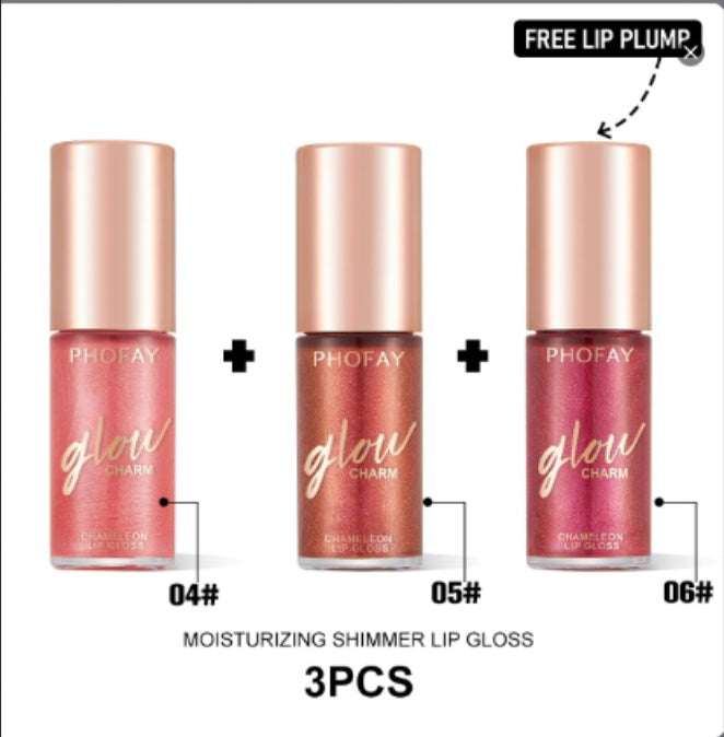 PHOFAY Feuchtigkeitsspendender Schimmer-Lipgloss