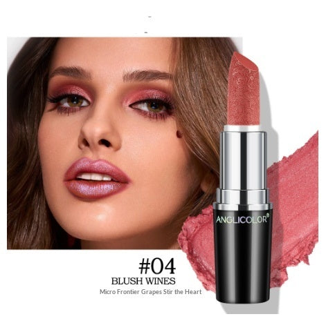 Non-fading Non-stick Lipstick With A Long-lasting Pearly Finish