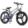 FKZNPJ 20 Inch Kids Mountain Bike, 7-Speed Youth Bicycle with Magnesium Alloy Frame & One-Piece Wheels, Lightweight Kids Bike for Boys and Girls Ages 8–12
