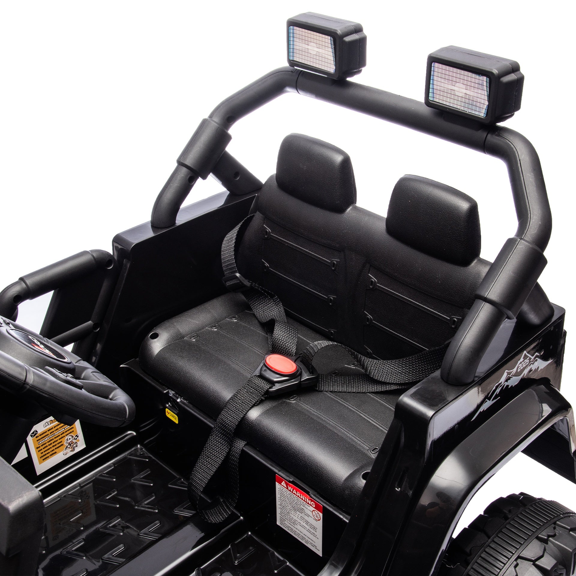 12V Kids Ride On Electric Car W/Parents Control,Dual drive, Four-wheel Suspension,With music,Bluetooth,MP3,USB,with headlights, steering wheel quick release,Slow start for Kids Aged 2-4.