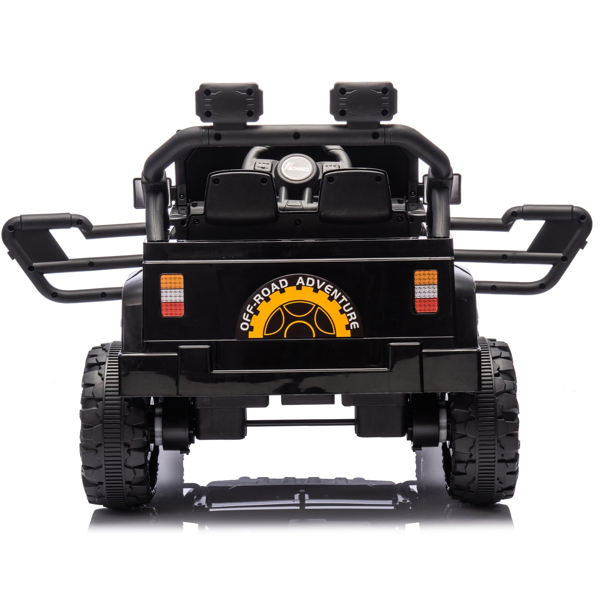 12V Kids Ride On Electric Car W/Parents Control,Dual drive, Four-wheel Suspension,With music,Bluetooth,MP3,USB,with headlights, steering wheel quick release,Slow start for Kids Aged 2-4.