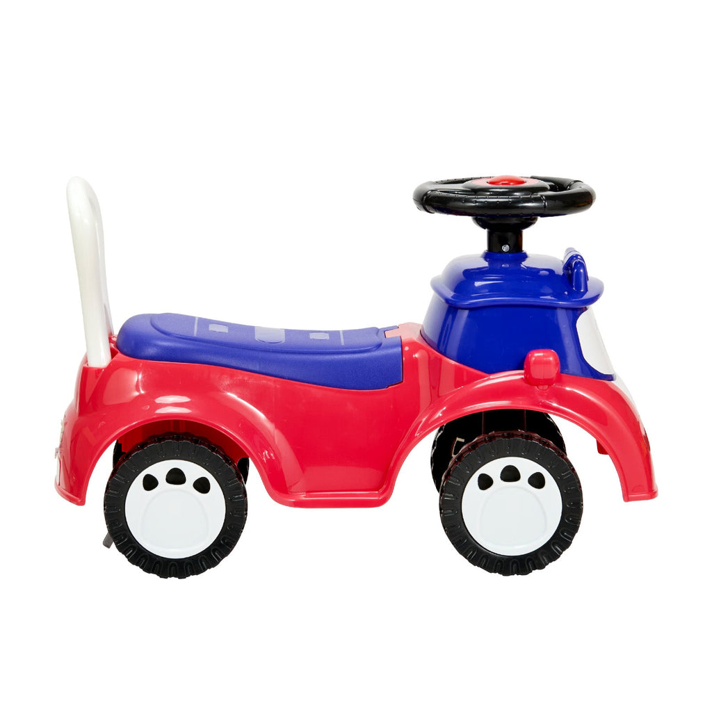 Ride On Toddler Push Car, Push Car for Toddler 19 to 36 Months, Kids Ride On Toy with Music & Under-seat Storage, 55 lbs Load Capacity, Foot-to-Floor Walker for Toddlers Boys Girls, Red