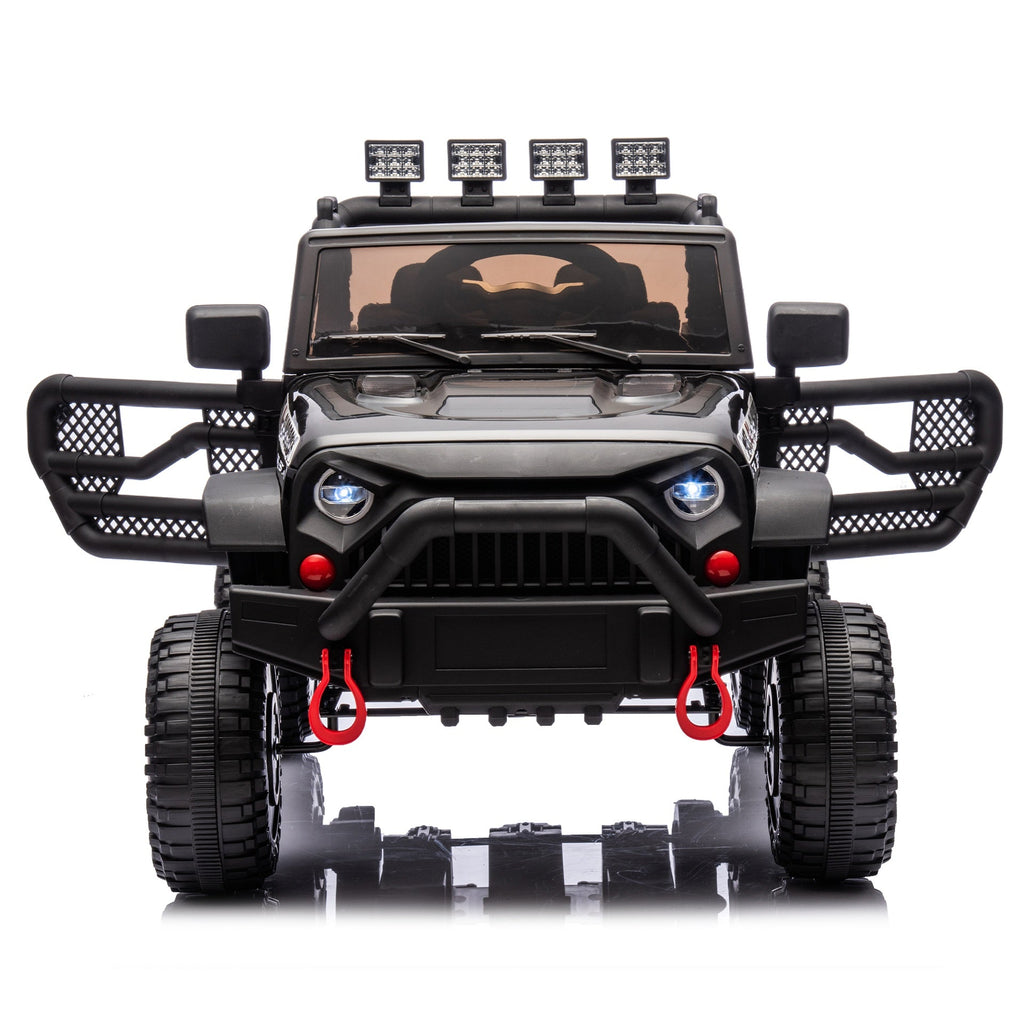 24V Kids Ride On Car W/Parents Remote Control,400W Motor,Four Wheel Suspension,Adjustable speed,USB,MP3,Music,Bluetooth,Large display screen,Power Display,Portable handle,Safety Belt for Kids Aged 3+.