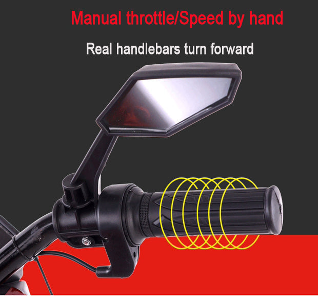 Kids Motorcycle 12 V Motorcycle For Kids 3-8 Years Boys Girls,Kids Motorcycle Ride On Toy With Training  Wheels/Manual Throttle/ Drive By Hand /Lighting  Wheels