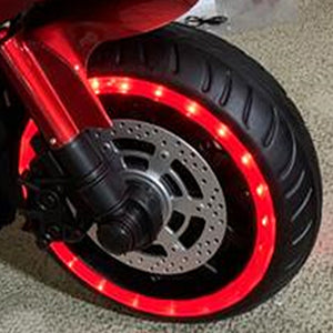Kids Motorcycle 12 V Motorcycle For Kids 3-8 Years Boys Girls,Kids Motorcycle Ride On Toy With Training  Wheels/Manual Throttle/ Drive By Hand /Lighting  Wheels