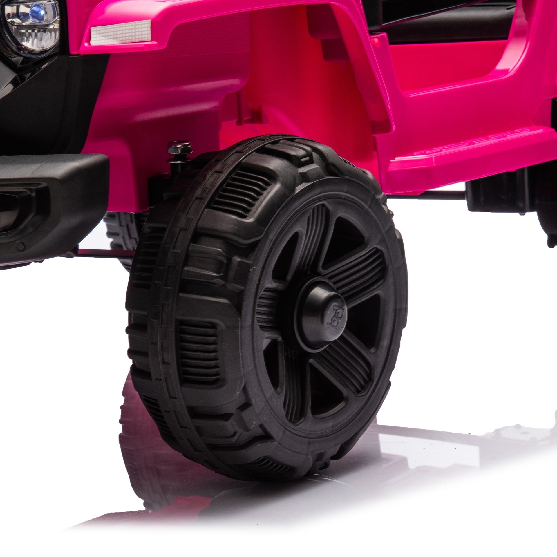 12V Kids Ride On Electric Truck Car W/Parents Control,2WD,Four-wheel suspension,Early education function,Adjustable volume,USB,MP3,Bluetooth,Microphone jack,Power display,LED lights For kids aged 1-4.