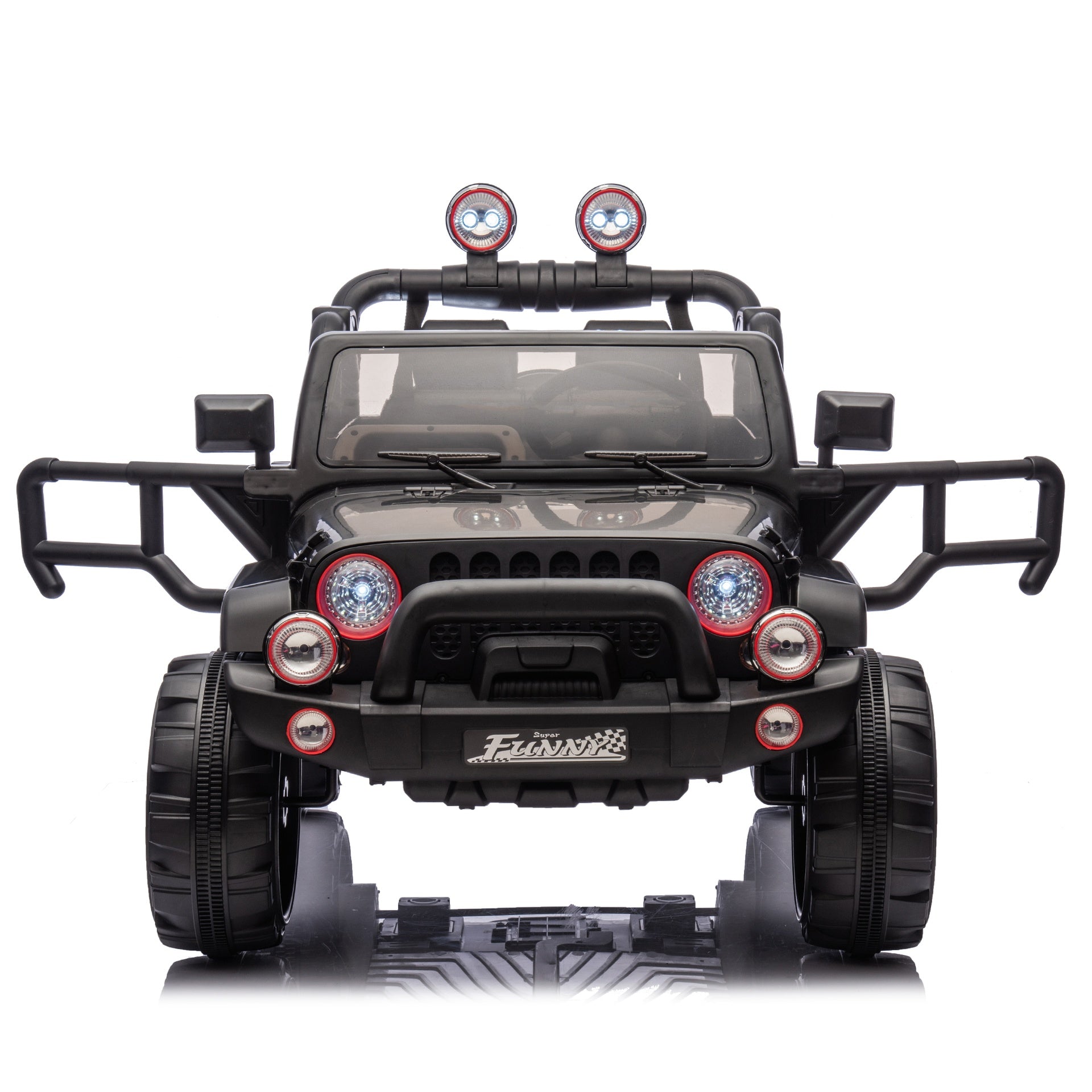 24V Kids Ride On Electric Car W/Parents Control,Seat width 20in,2WD,Rear suspension,Trunk storage,Portable pull rod,Light&Searchlight,Bluetooth,USB,Provide a speed of 2.5-4MPH for Kids Aged 3-8.