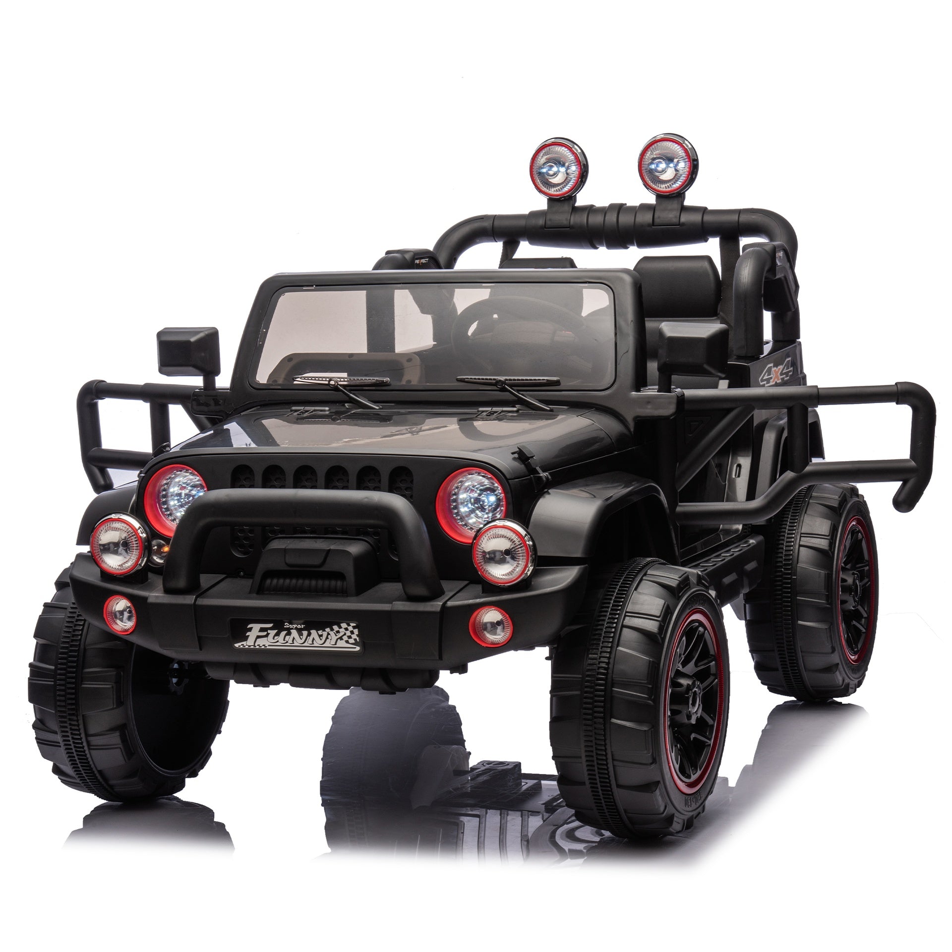 24V Kids Ride On Electric Car W/Parents Control,Seat width 20in,2WD,Rear suspension,Trunk storage,Portable pull rod,Light&Searchlight,Bluetooth,USB,Provide a speed of 2.5-4MPH for Kids Aged 3-8.