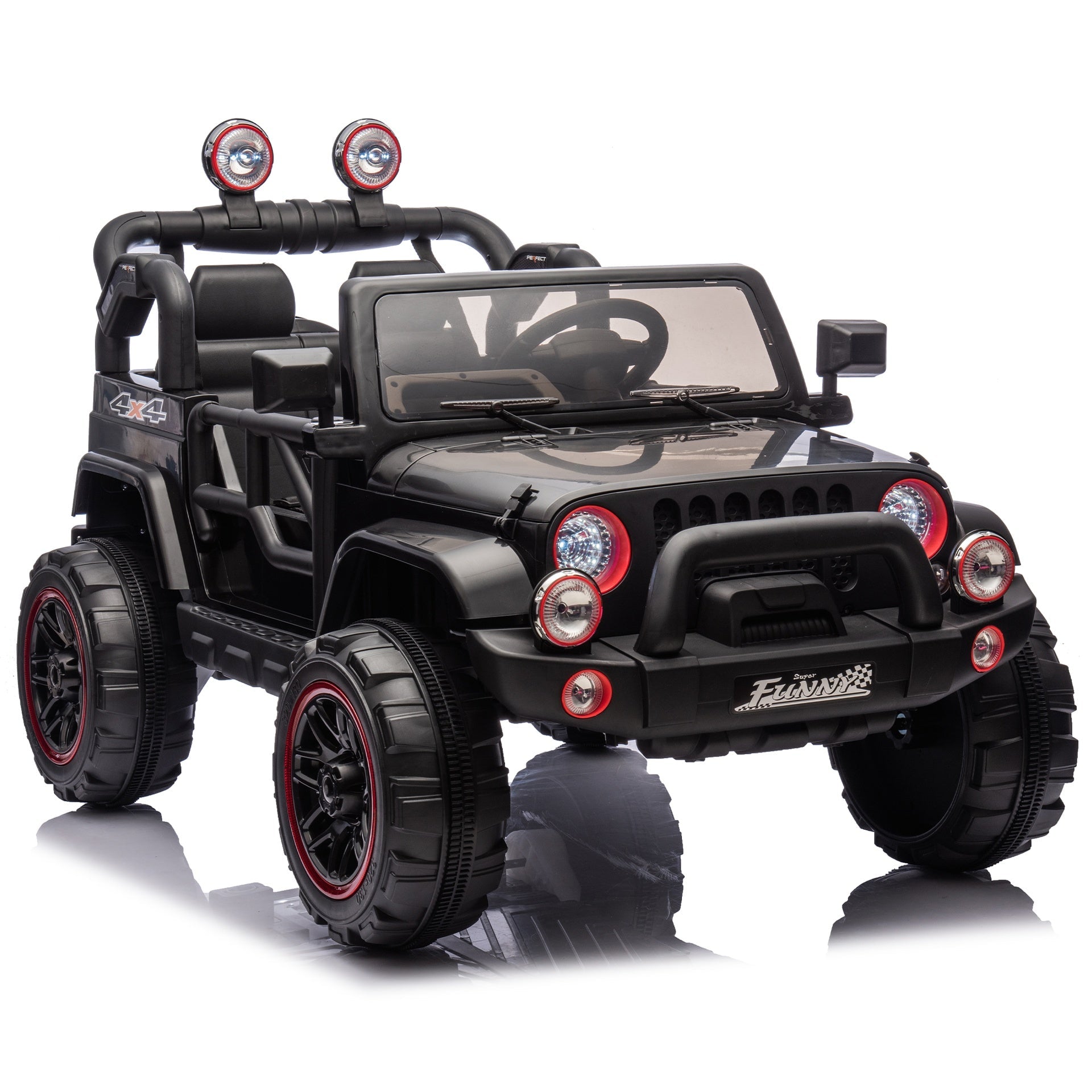 24V Kids Ride On Electric Car W/Parents Control,Seat width 20in,2WD,Rear suspension,Trunk storage,Portable pull rod,Light&Searchlight,Bluetooth,USB,Provide a speed of 2.5-4MPH for Kids Aged 3-8.