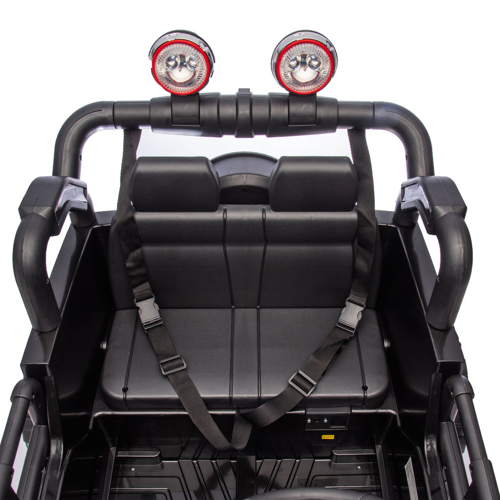 24V Kids Ride On Electric Car W/Parents Control,Seat width 20in,2WD,Rear suspension,Trunk storage,Portable pull rod,Light&Searchlight,Bluetooth,USB,Provide a speed of 2.5-4MPH for Kids Aged 3-8.