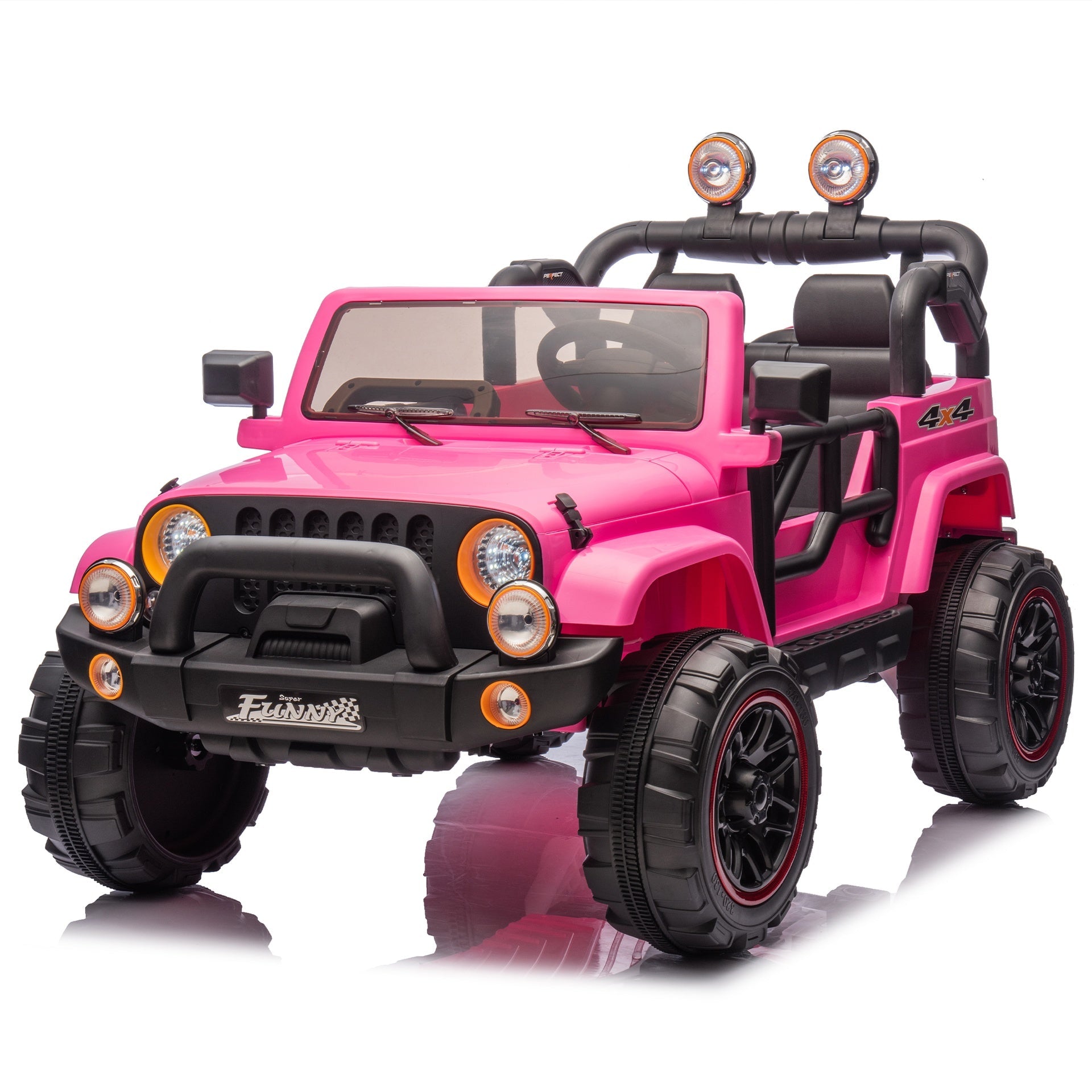 24V Kids Ride On Electric Car W/Parents Control,Seat width 20in,2WD,Rear suspension,Trunk storage,Portable pull rod,Light&Searchlight,Bluetooth,USB,Provide a speed of 2.5-4MPH for Kids Aged 3-8.