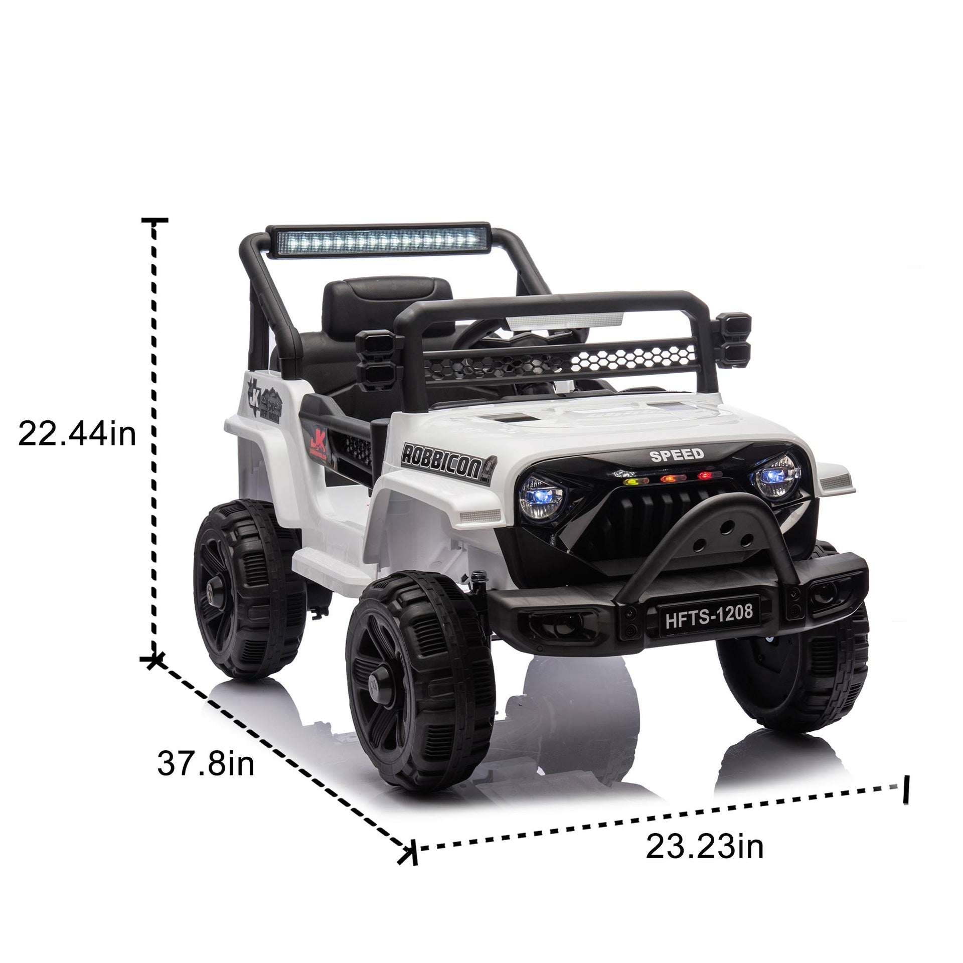 12V Kids Ride On Electric Truck Car W/Parents Control,2WD,Four-wheel suspension,Early education function,Adjustable volume,USB,MP3,Bluetooth,Microphone jack,Power display,LED lights For kids aged 1-4.