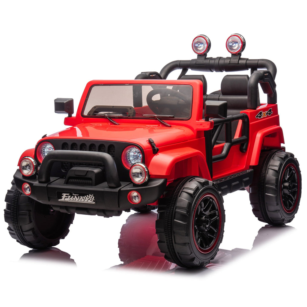 24V Kids Ride On Electric Car W/Parents Control,Seat width 20in,2WD,Rear suspension,Trunk storage,Portable pull rod,Light&Searchlight,Bluetooth,USB,Provide a speed of 2.5-4MPH for Kids Aged 3-8.