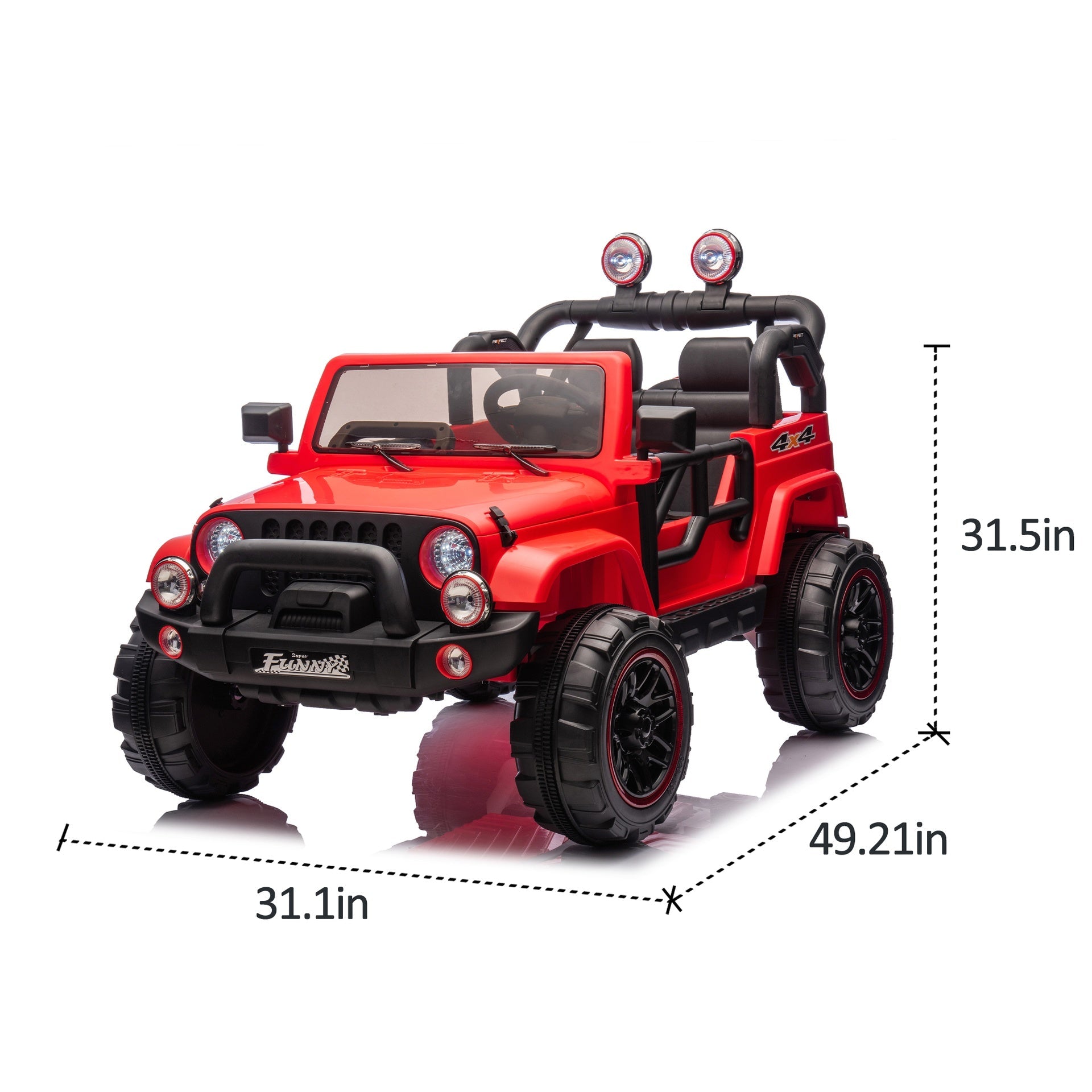 24V Kids Ride On Electric Car W/Parents Control,Seat width 20in,2WD,Rear suspension,Trunk storage,Portable pull rod,Light&Searchlight,Bluetooth,USB,Provide a speed of 2.5-4MPH for Kids Aged 3-8.