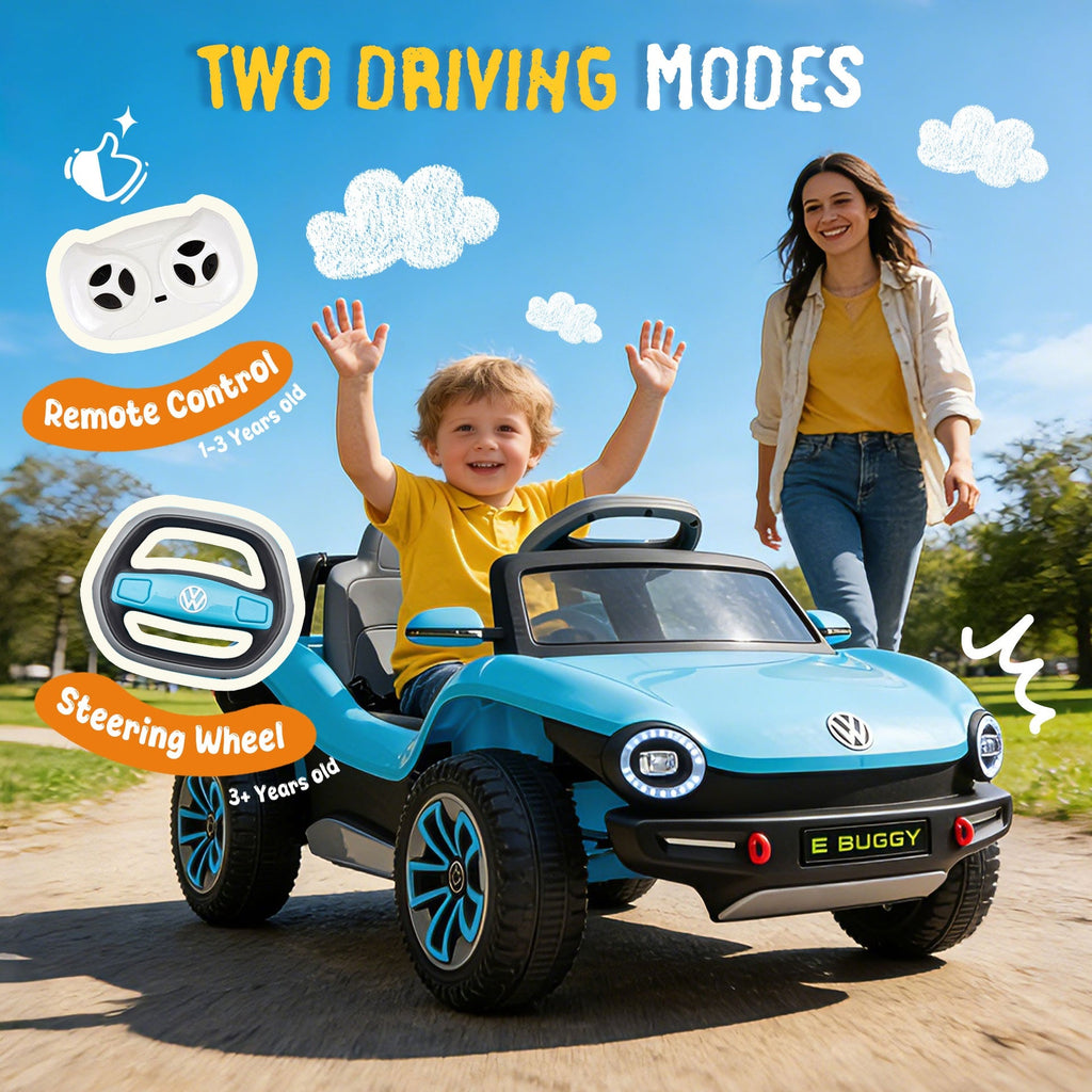 12V Licensed Volkswagen Beetle Kids Ride On Electric Car W/2.4G PC,Cute&Curvy Body,2WD,4-Wheel Suspension,Rear Cargo Storage,Bright Front Headlights,Bluetooth,USB,Music,Speeds 1.5-2.5MPH For kids 3-5