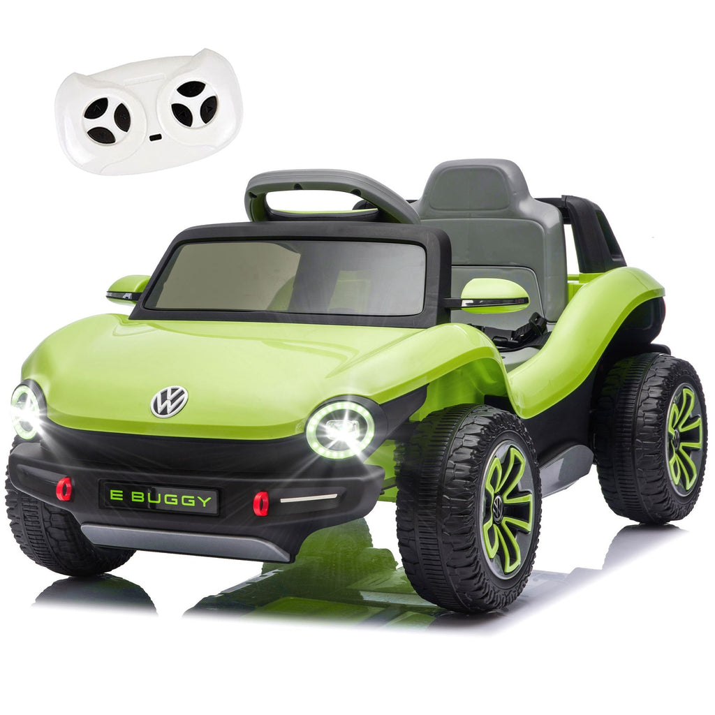 12V Licensed Volkswagen Beetle Kids Ride On Electric Car W/2.4G PC,Cute&Curvy Body,2WD,4-Wheel Suspension,Rear Cargo Storage,Bright Front Headlights,Bluetooth,USB,Music,Speeds 1.5-2.5MPH For kids 3-5