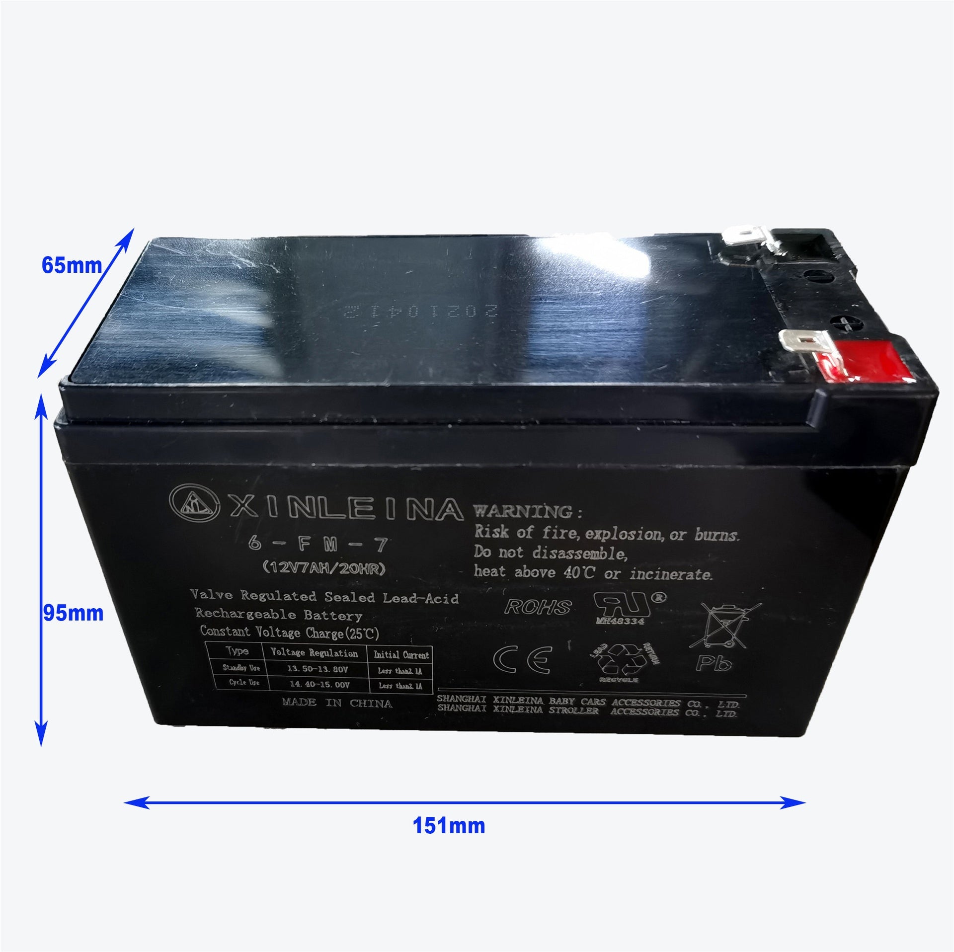 12v 7Ah Battery for Kids Ride on car, Valve Regulated Lead-Acid Rechargeable Battery,Rechargeable Replacement Battery for Kids Ride ons