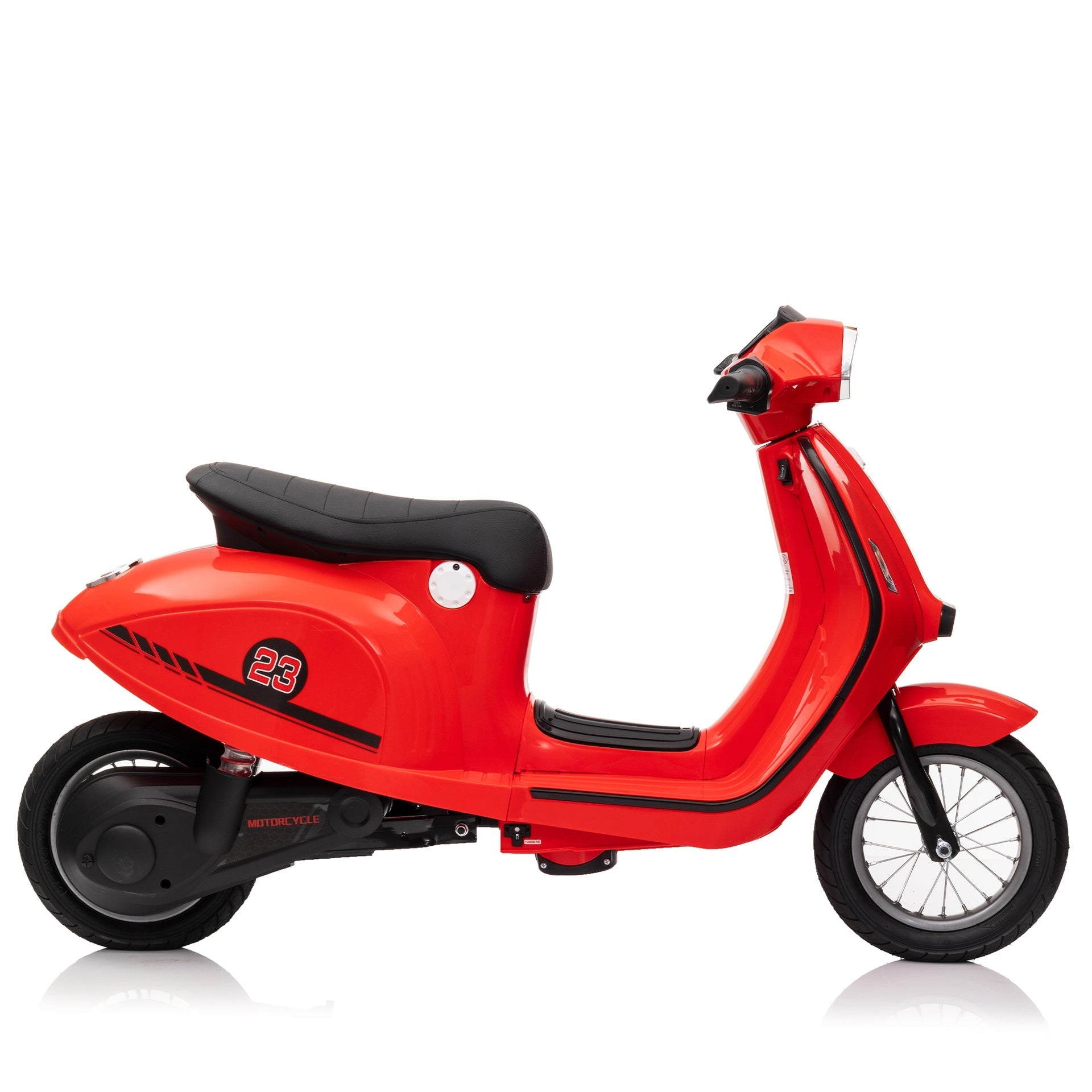 24V Kids Ride On 2-Wheel Electric Motorcycle For Kids Aged 8-14,250W Kids Ride On Electric Dirt Bike,12" Air Tyre W/Music,Bluetooth,Headlight,Suspension System,Up to 60min Ride Time,Easy Assemble.