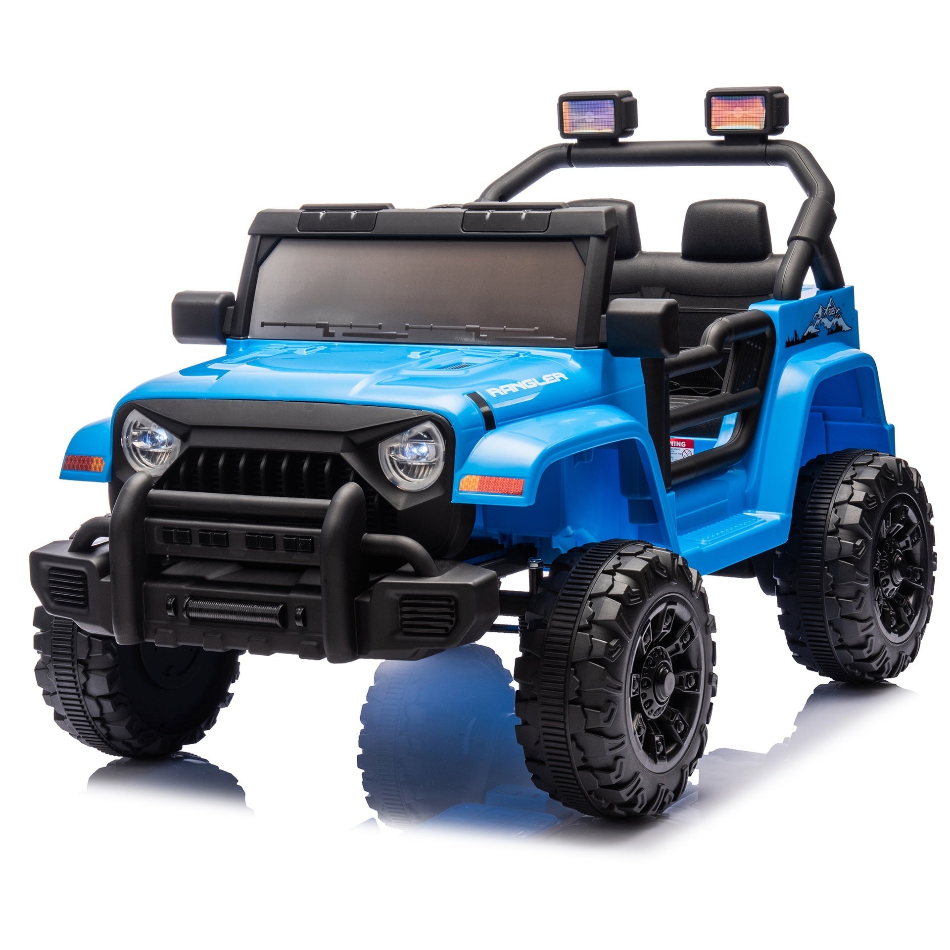 12V Kids Ride On Electric Car W/Parents Control,Dual drive, Four-wheel Suspension,With music,Bluetooth,MP3,USB,with headlights, steering wheel quick release,Slow start for Kids Aged 2-4.