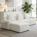 104.3" 4-Piece L Shaped Upholstered Modular Sectional Sofa