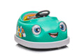 Bumper Car for Kids, 12v Dual Drive 1-6 Years Old Children's Electric Car with Pushrod Dinner Plate USB BT Music Rocking Horse Mode Anti-Collision Bumper Ride on Car