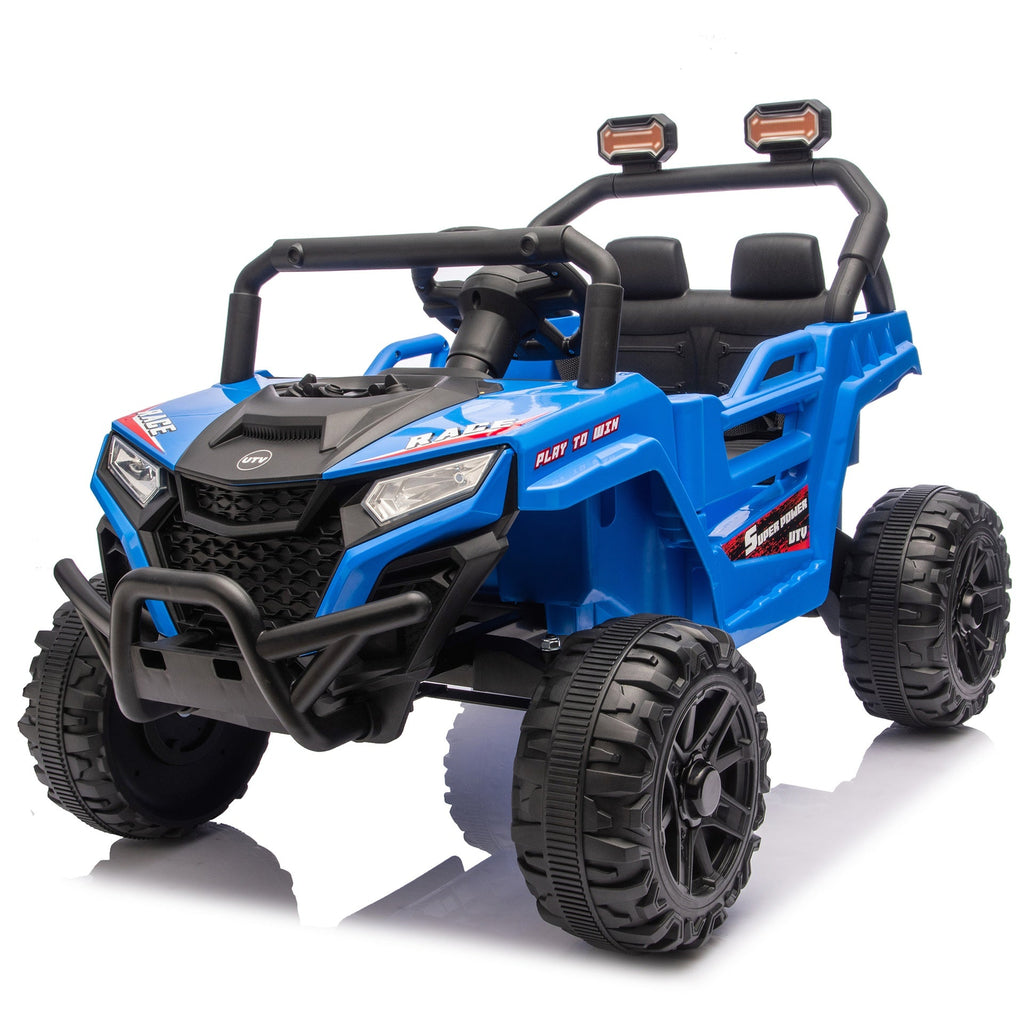 12V 2WD Kids Ride On UTV W/ 2.4G PC,Anti-Collision Bar,High Chassis,Anti-Slip Wheels & 4-Wheel Suspension,Upgraded Battery for 2-Hour Runtime,Provide a safe speed of 1.86-3.11mph for Kids Aged 3-5