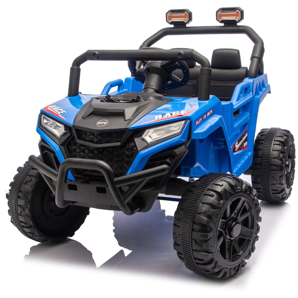 12V 2WD Kids Ride On UTV W/ 2.4G PC,Anti-Collision Bar,High Chassis,Anti-Slip Wheels & 4-Wheel Suspension,Upgraded Battery for 2-Hour Runtime,Provide a safe speed of 1.86-3.11mph for Kids Aged 3-5