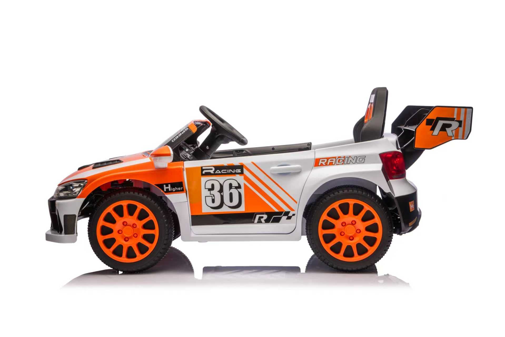 12V4A 20W*2 one button start, forward and backward, high and low speed, music, front light, power display,  two doors can open, 2.4G R/C, seat belt four wheel absorber KIDS RIDE ON CAR