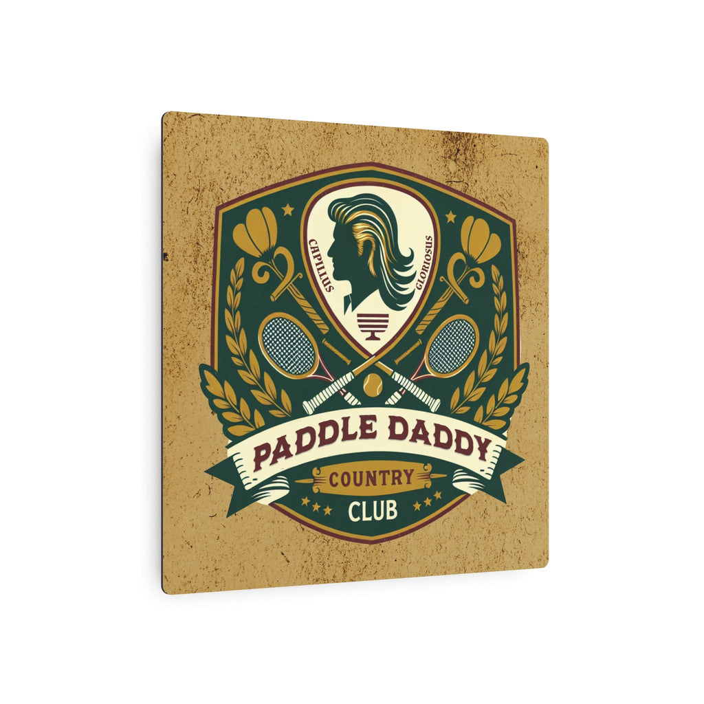 Paddle Daddy Country Club Metallkunstschild, Für Wände, die Mitgliedschaft verdienen, Wandkunst, Mannhöhlenschild, Vatertagsdekoration