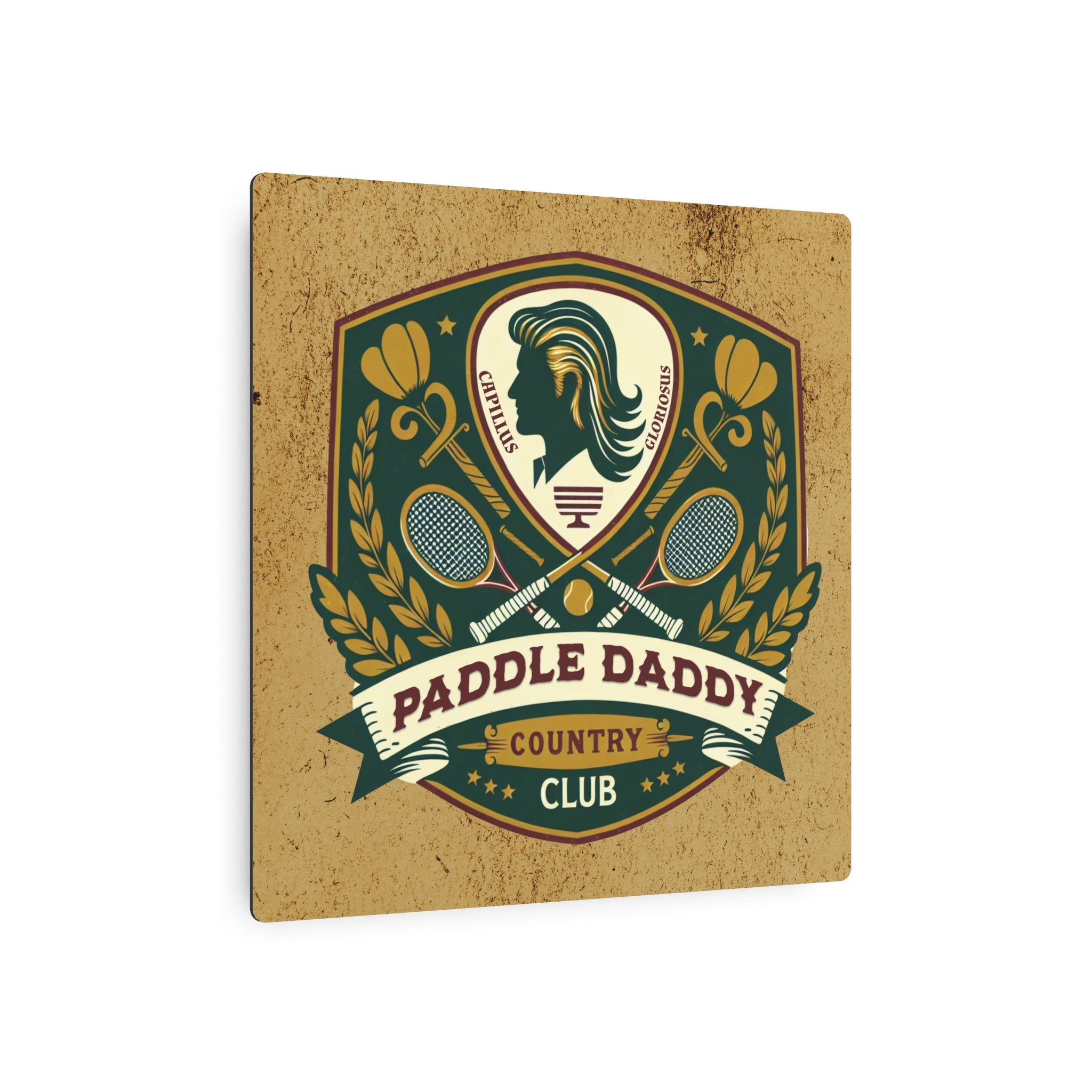Paddle Daddy Country Club Metallkunstschild, Für Wände, die Mitgliedschaft verdienen, Wandkunst, Mannhöhlenschild, Vatertagsdekoration
