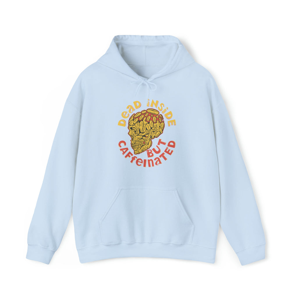"DirkyThreadz 'Dead Inside But Caffeinated' Hoodie - Statement für Kaffee-Liebhaber"