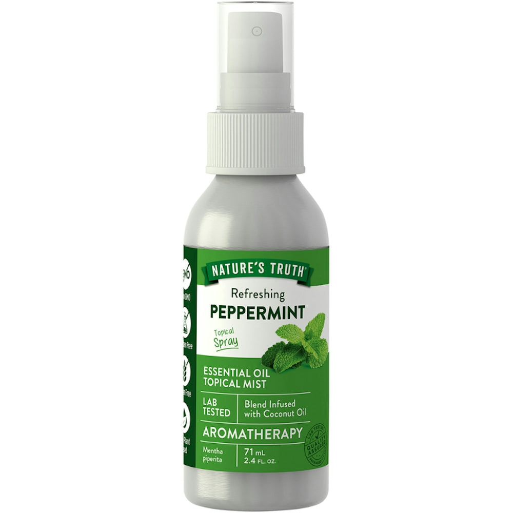 Nature's Truth Essential Oil Topical Mist, Aromatherapy, Peppermint 2.4 Fl Oz