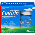 Claritin 24-Hour Non-Drowsy Allergy Relief Tablets - 70 ct