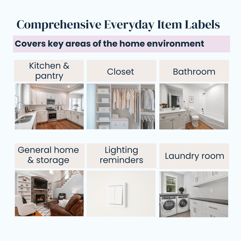 The Familiar Space Home and Routine Labels | Memory Support and Visual Support