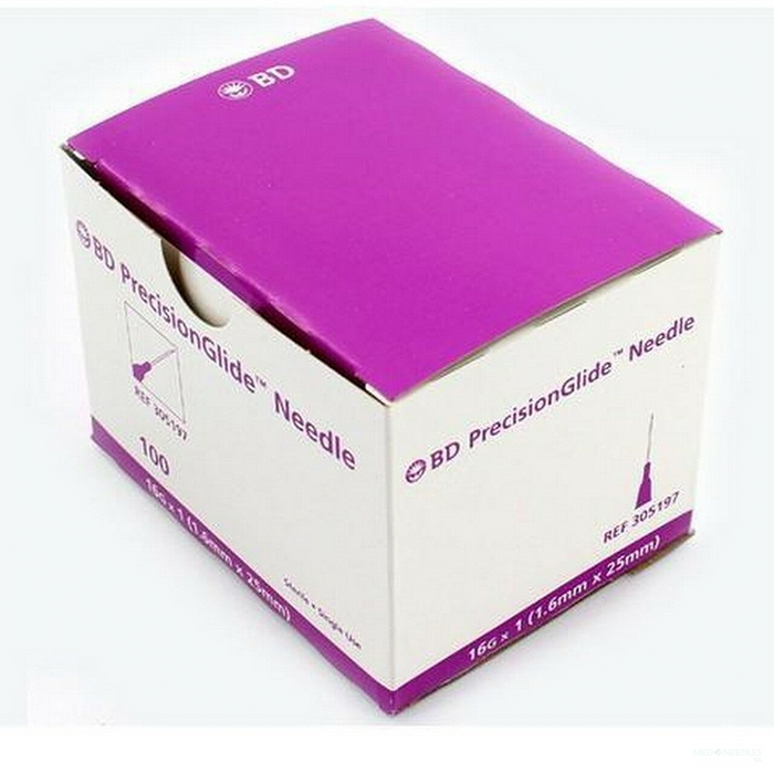 BD 16G X 1" - 305197 PrecisionGlide Needle