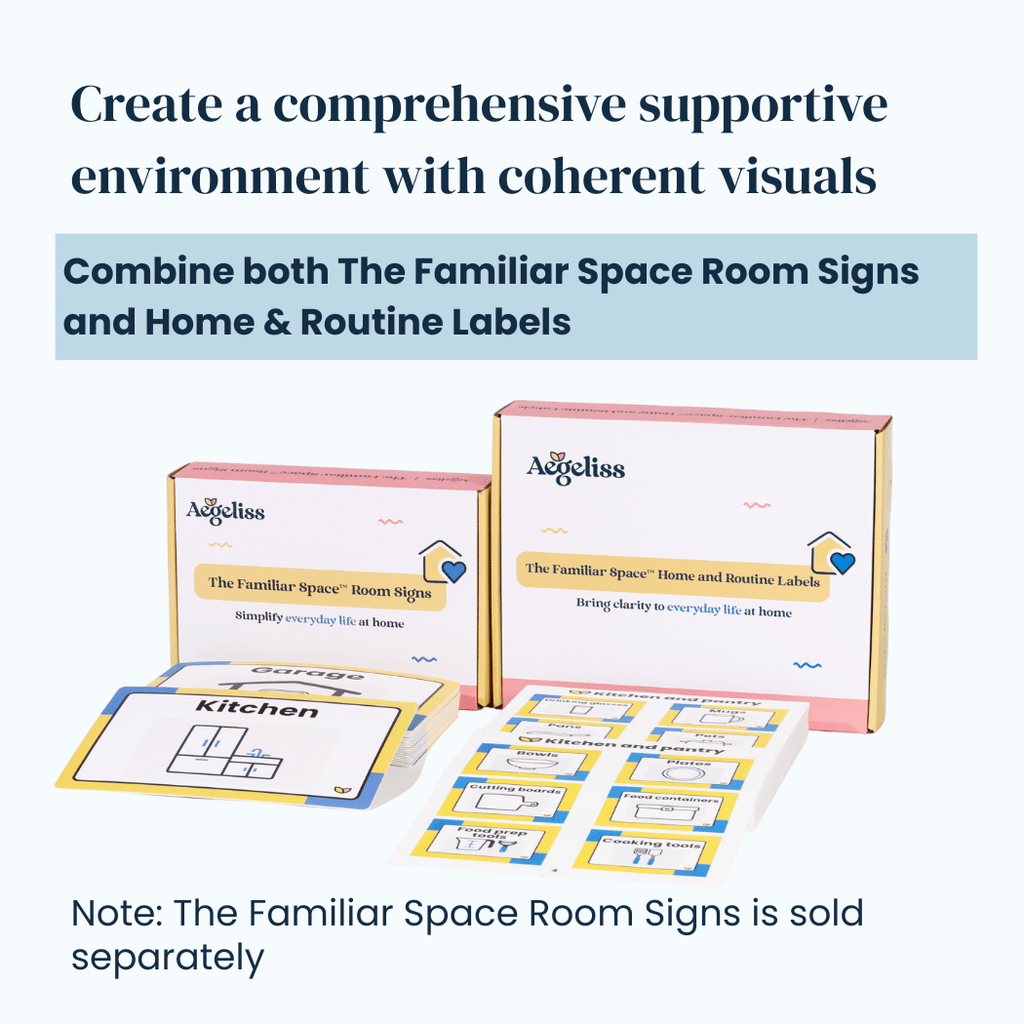 The Familiar Space Home and Routine Labels | Memory Support and Visual Support