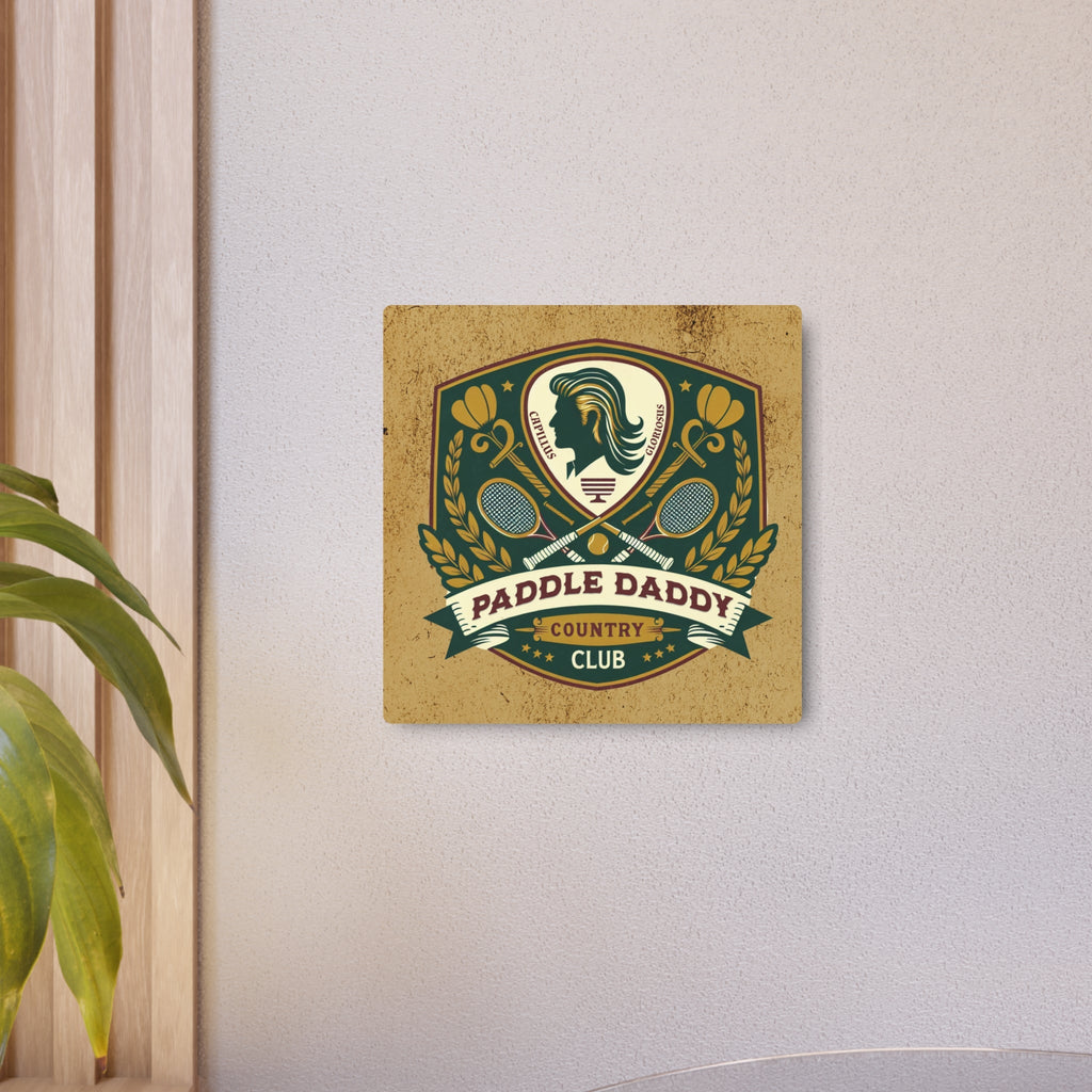 Paddle Daddy Country Club Metallkunstschild, Für Wände, die Mitgliedschaft verdienen, Wandkunst, Mannhöhlenschild, Vatertagsdekoration