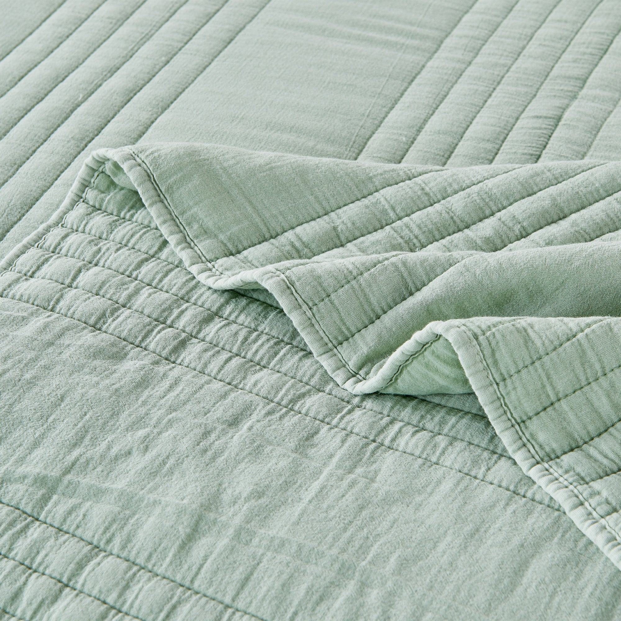 Steingewaschene Baumwoll-Tagesdecke