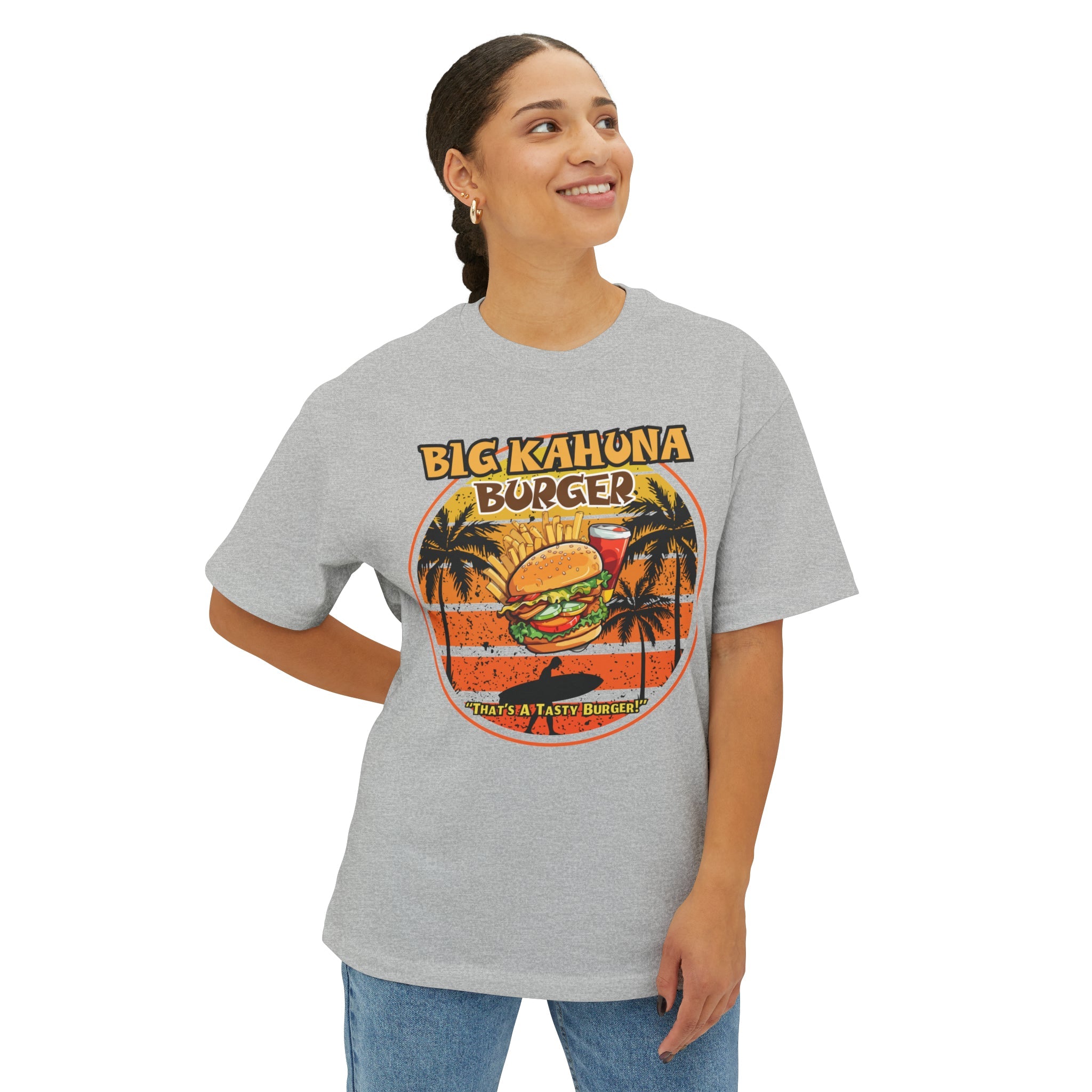 "DirkyThreadz Big Kahuna Burger T-Shirt – Retro Diner-Stil mit ikonischem Grafikdesign"
