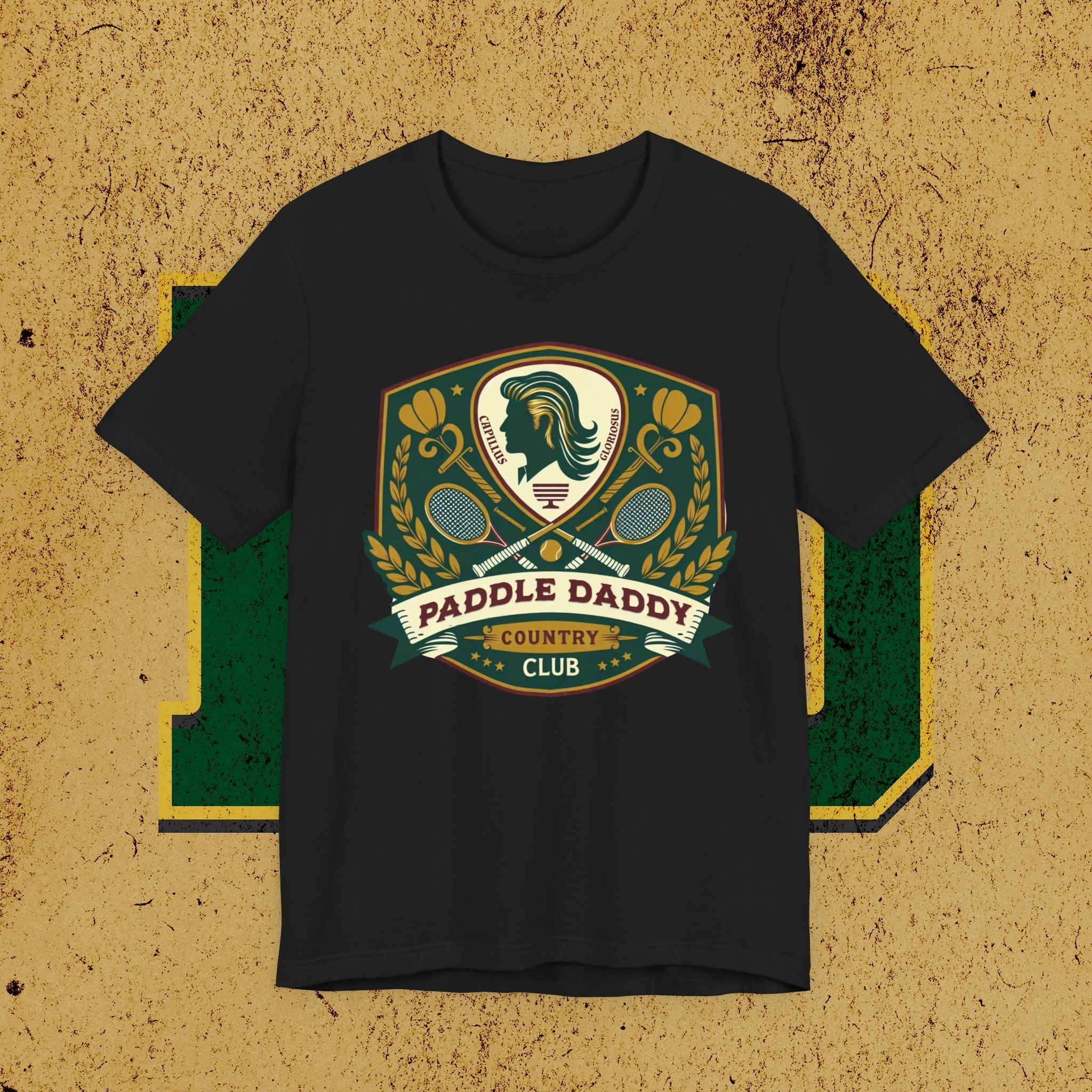 Paddle Daddy Country Club Tee Wo Prestige auf Pickleball und Vaterwitze trifft