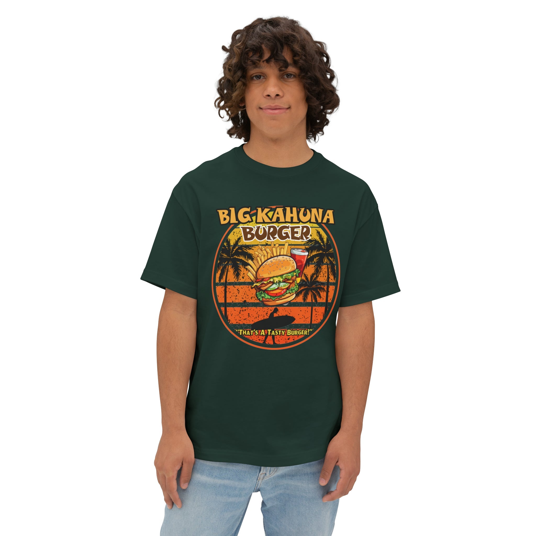 "DirkyThreadz Big Kahuna Burger T-Shirt – Retro Diner-Stil mit ikonischem Grafikdesign"