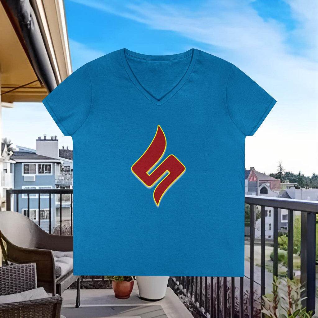 Lady Dabblers Das Shuli Network Damen-V-Ausschnitt-T-Shirt