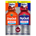 Vicks DayQuil /NyQuil  Cold & Flu Diabetes Sugarb Free Liquid Combo Pack 24 oz