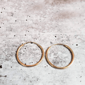 14K Gold Initial Endless Creolen