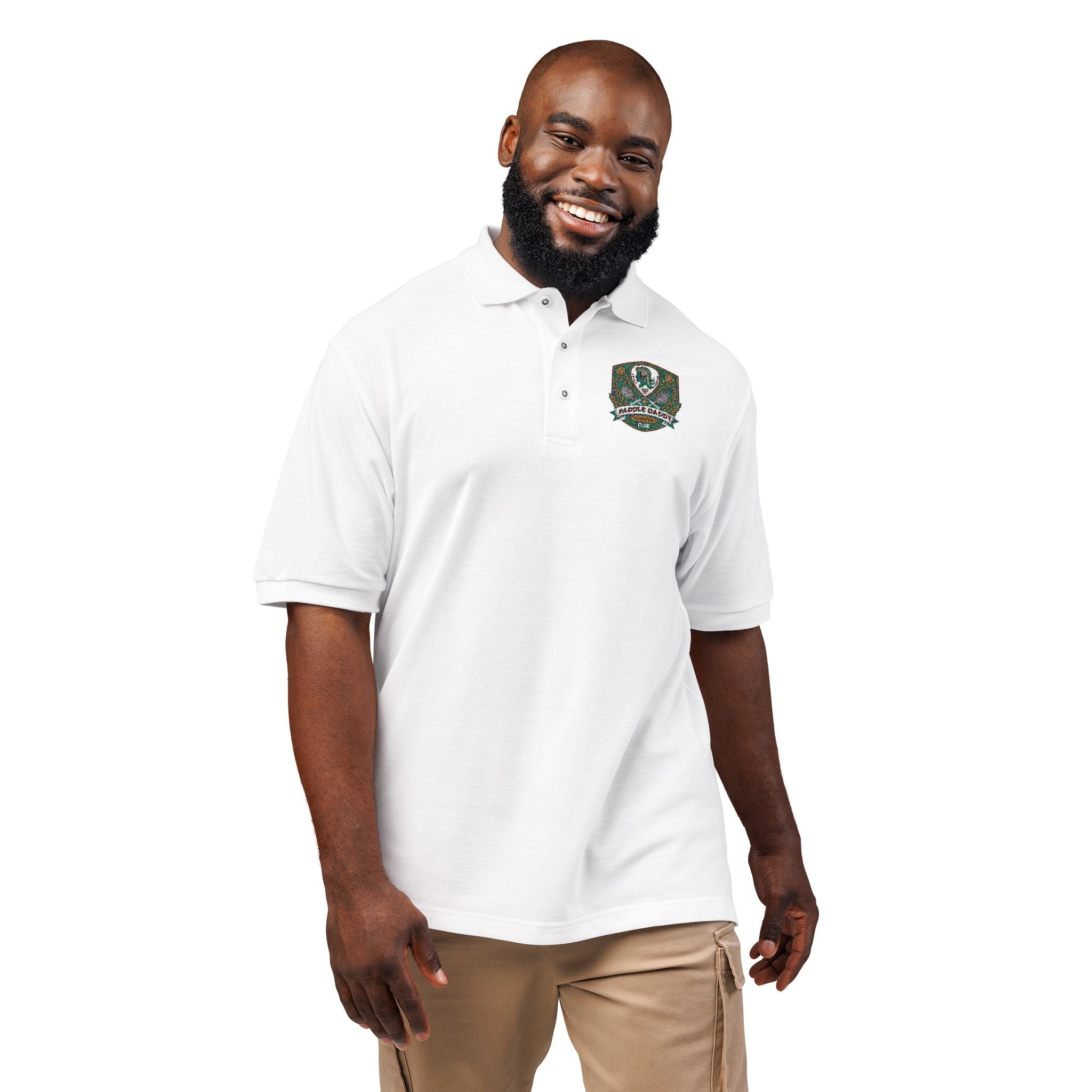 Paddle Daddy Country Club Polo  Embroidered Unisex Elegance for the Ironically Elite