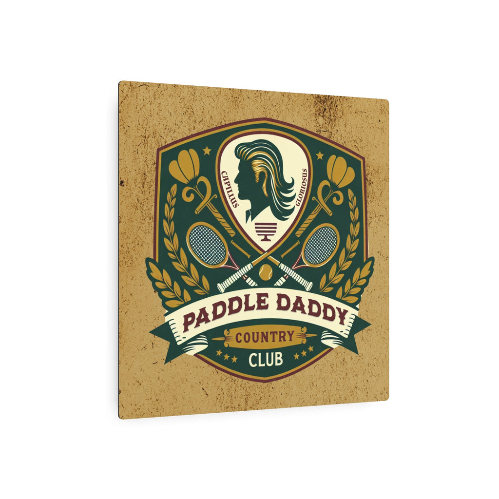 Paddle Daddy Country Club Metallkunstschild, Für Wände, die Mitgliedschaft verdienen, Wandkunst, Mannhöhlenschild, Vatertagsdekoration