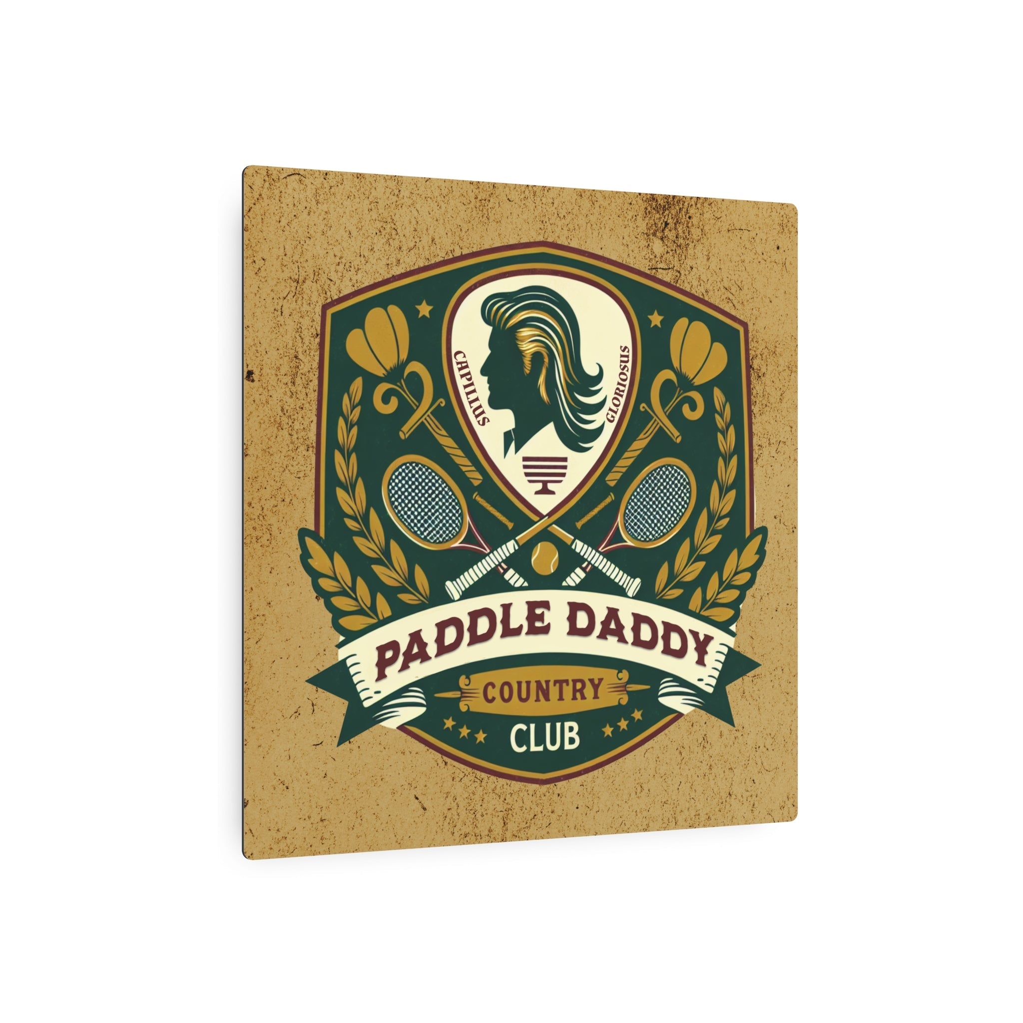 Paddle Daddy Country Club Metallkunstschild, Für Wände, die Mitgliedschaft verdienen, Wandkunst, Mannhöhlenschild, Vatertagsdekoration