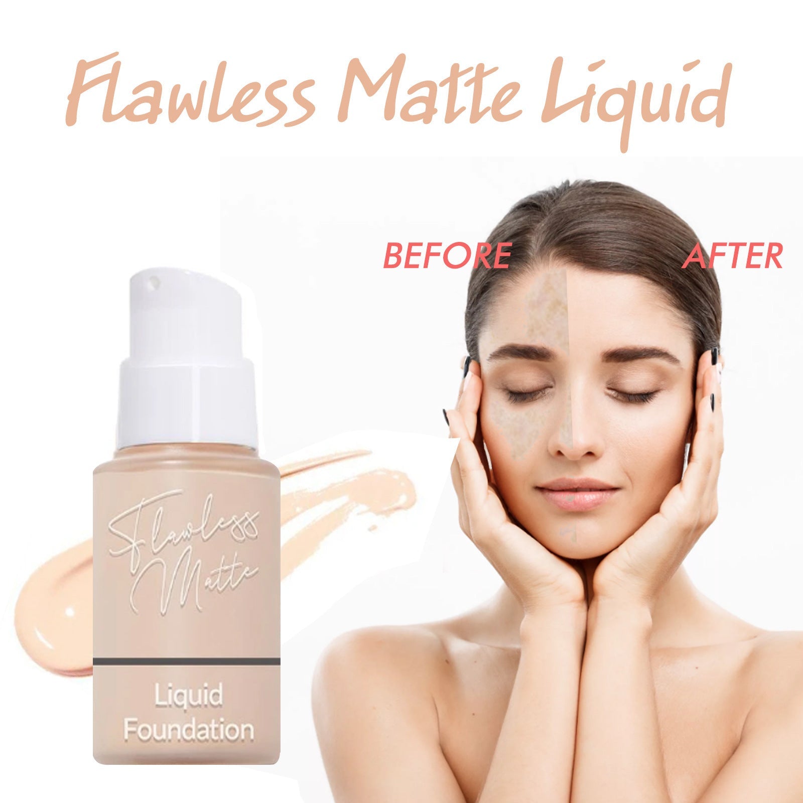 Concealer Flüssig-Foundation Langanhaltend Feuchtigkeitsspendend Kontrolliert